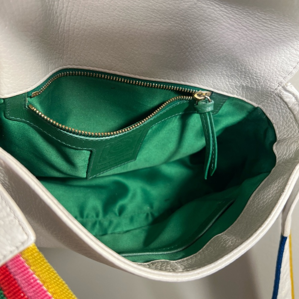 Sara Battaglia RARE Lucy White calf leather bag, Italian Luxury, with dust bag - Picture 7 of 13